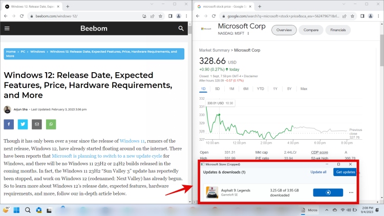 utilizzando powertoys ritaglia e blocca in Windows 11